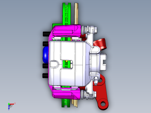 微信汽车盘式制动器设计【含三维catia+CAD图+文档】俯视缩略图