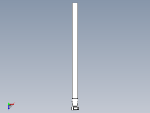 同步带全封闭直线模组TPA-HCB-105D-90-L1750-LU-Y-P20-N3俯视缩略图