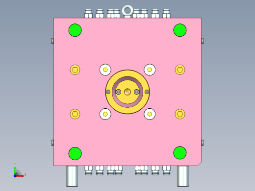 散热风扇模具前视缩略图