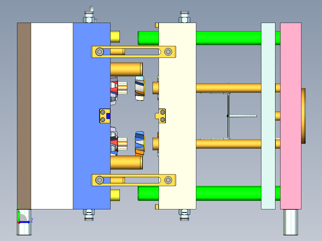 散热风扇模具左视图