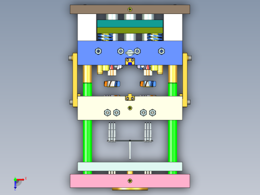 散热风扇模具俯视缩略图