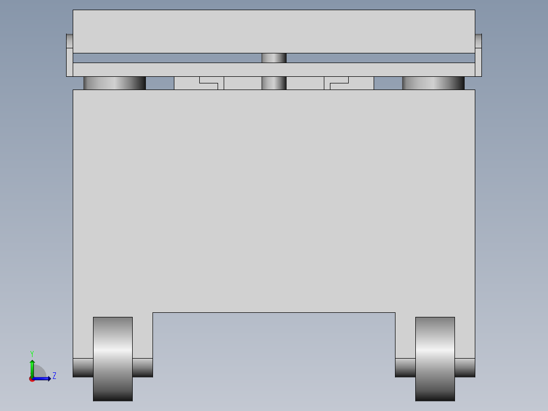 智慧建筑用物料运输装置左视图