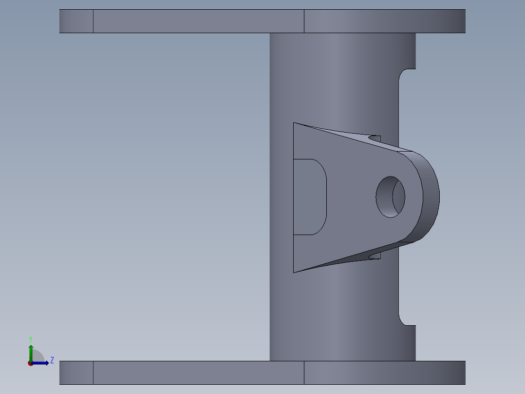 机械零件图19左视图