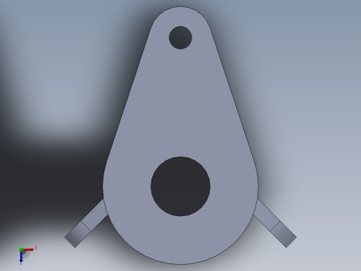 机械零件图19俯视缩略图