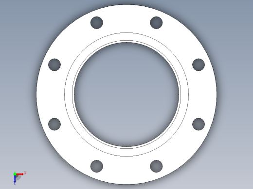 聚氯乙烯配件23-Sch80_Flange One-Piece_SOC_851-060_6in俯视缩略图