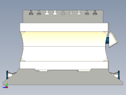 移动夹紧旋转台右视缩略图