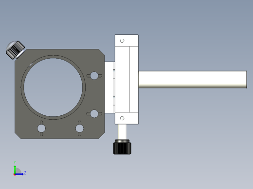 三维光学镜片调整架左视缩略图