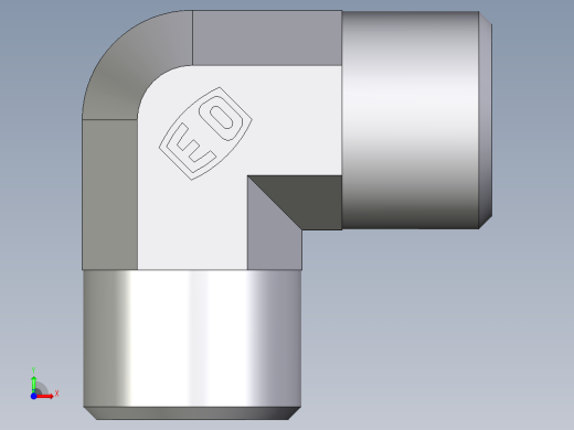 卡套式工业通用硬管接头EO_Union_elbow_W10L71X前视缩略图