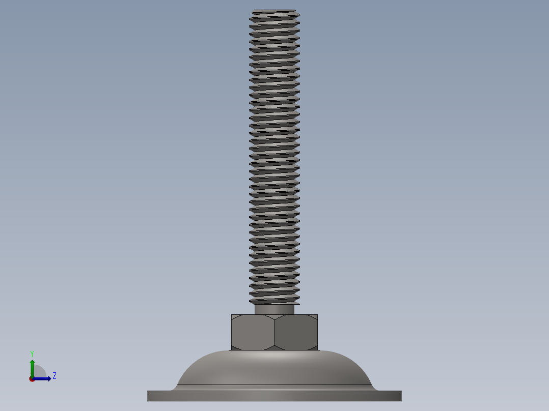 水平腿支脚左视图