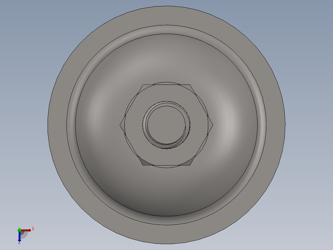 水平腿支脚俯视图