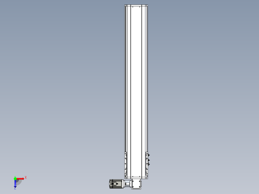 东锦同步带传动-直线滑台模组DH210B-L150-S1200-BL-P750W-C3俯视缩略图