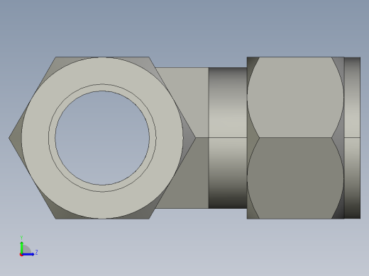 卡套式工业通用硬管接头16_r6bu-s左视缩略图