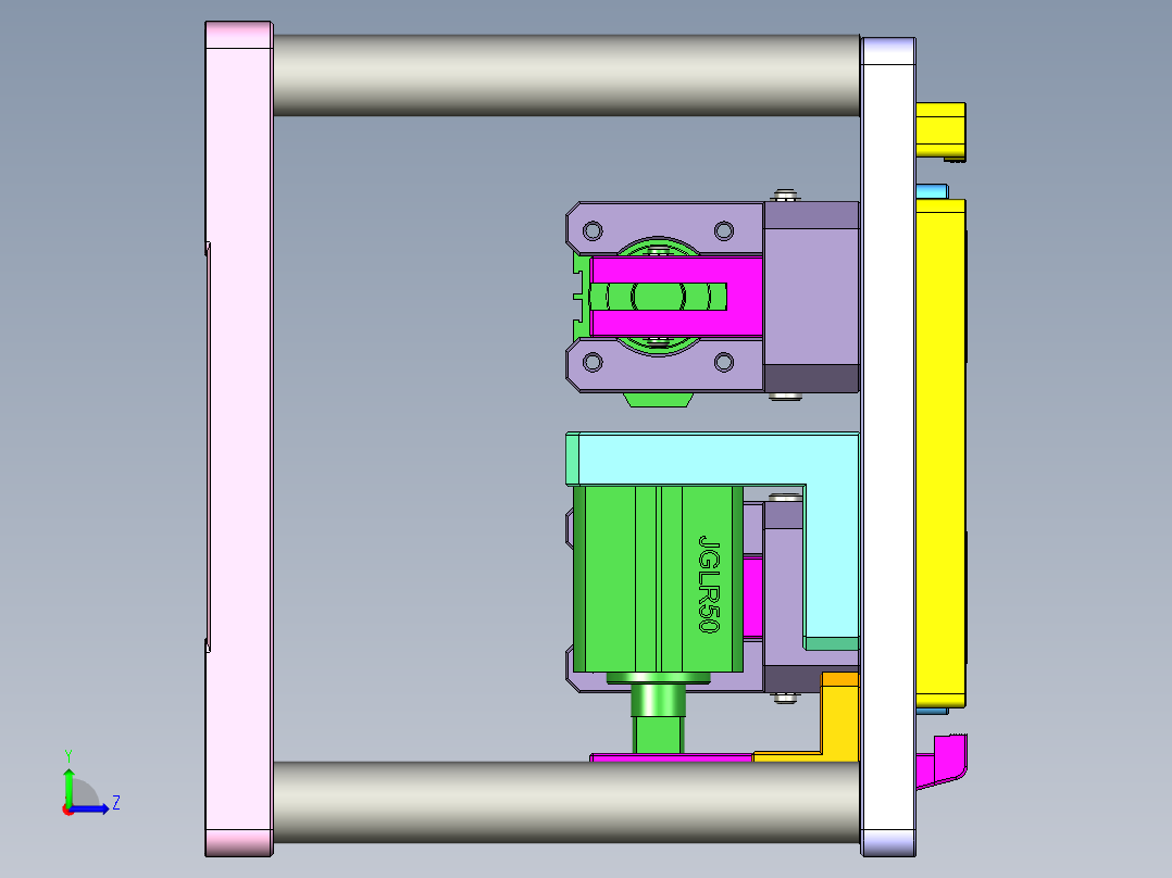 T305-CNC1笔记本CNC工装夹具三维模型-0506左视图