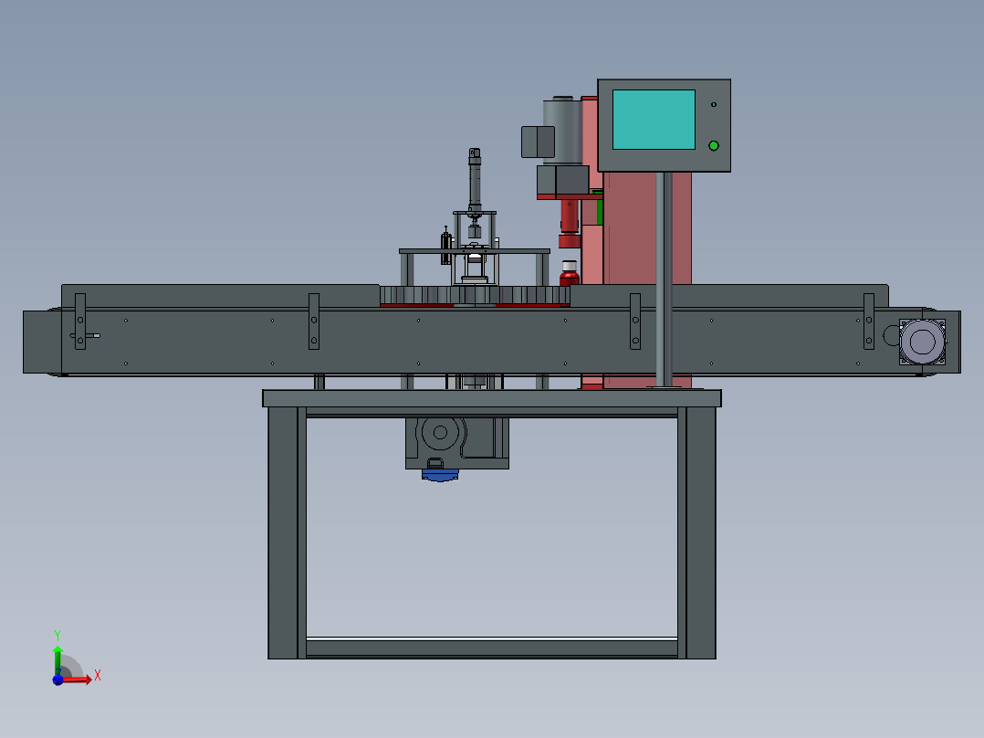 奶瓶奶盖组装机sw18前视图