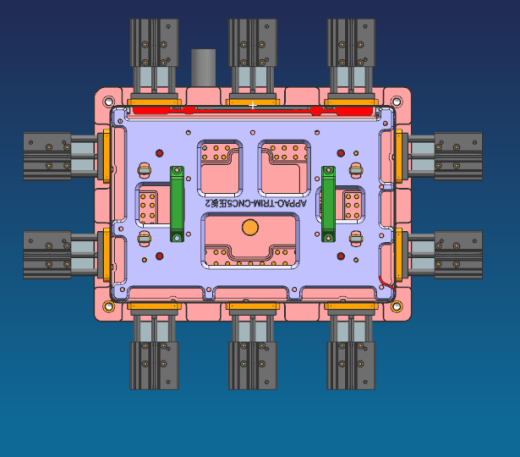 中空边框铣四周避位CNC治具模型缩略图