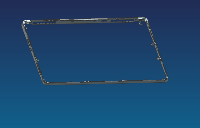 中空边框铣四周避位CNC治具模型