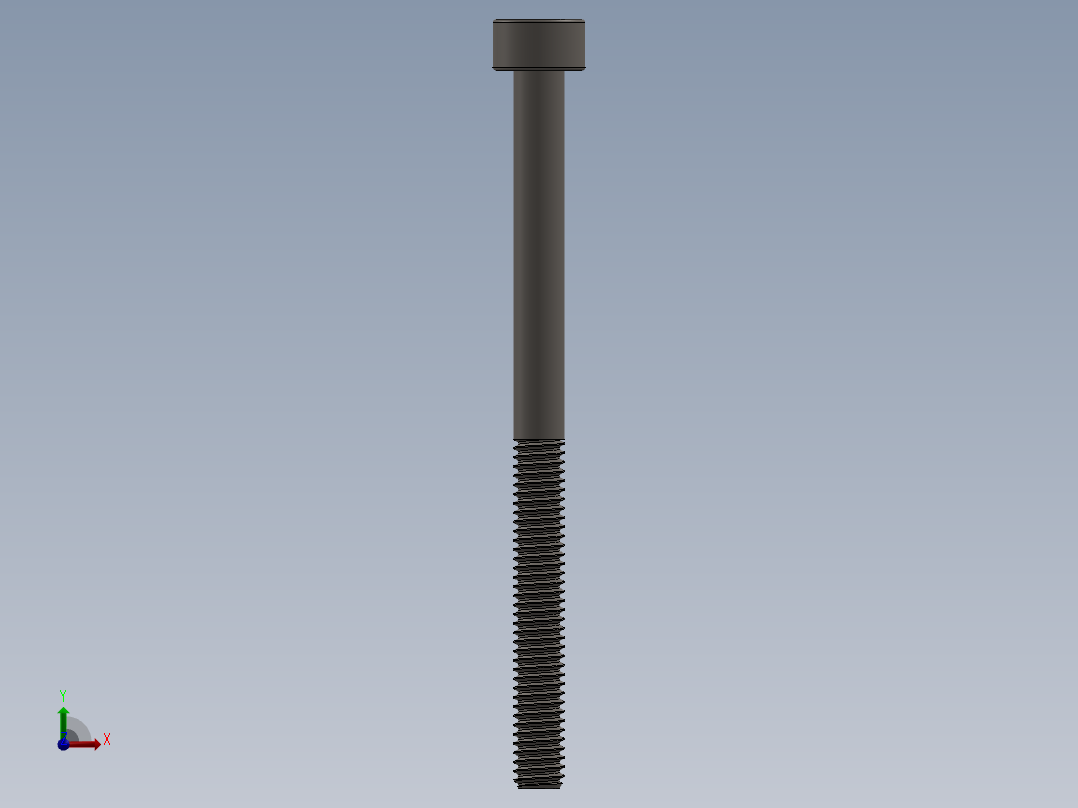 Screw_DIN_912_M2.5x35_A2.SLDPRT公制内六角螺钉前视图