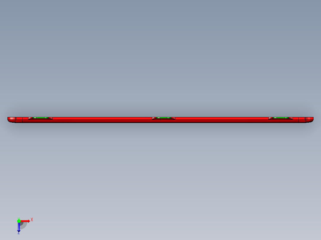 笔记本A壳全铣铣外观面程序模型俯视图