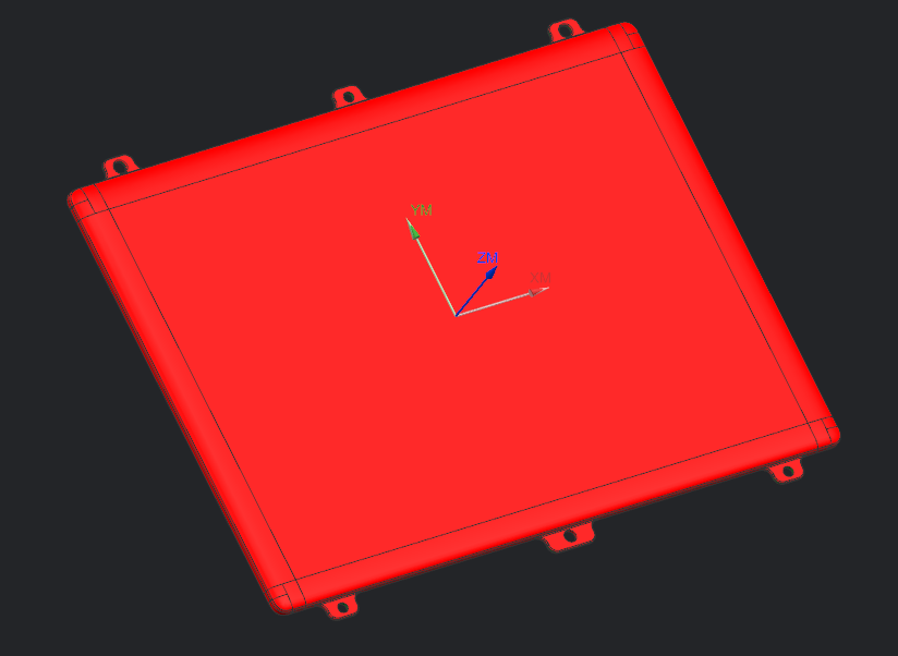 笔记本A壳全铣铣外观面程序模型