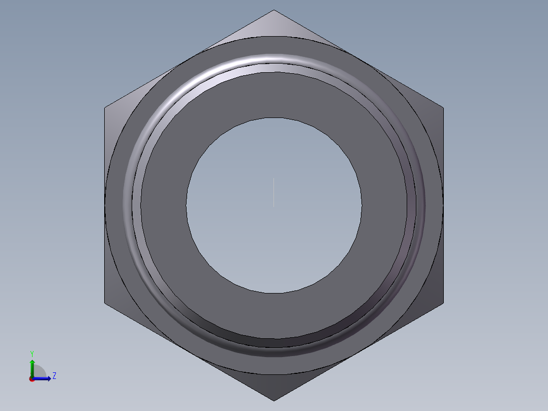 公制螺纹O圈密封、1DH-42左视图