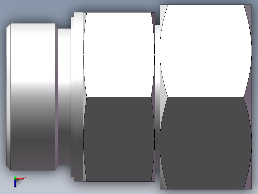 直通管螺纹组合接头、2DC-24-52WD俯视图