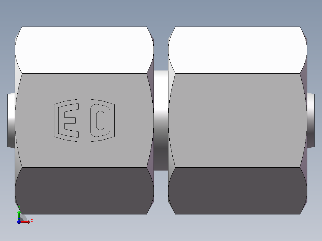 3C+3D 组合接头、3D-14前视图