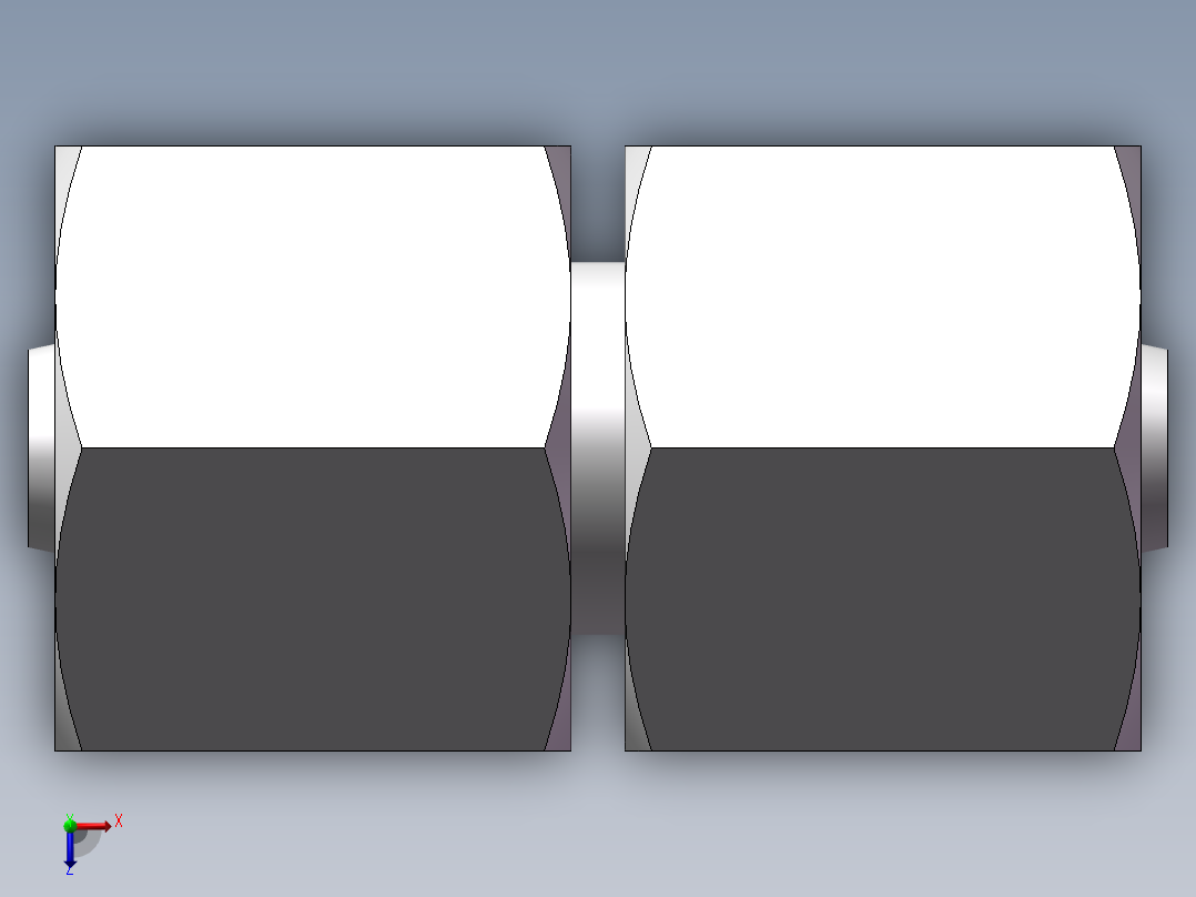 3C+3D 组合接头、3D-14俯视图