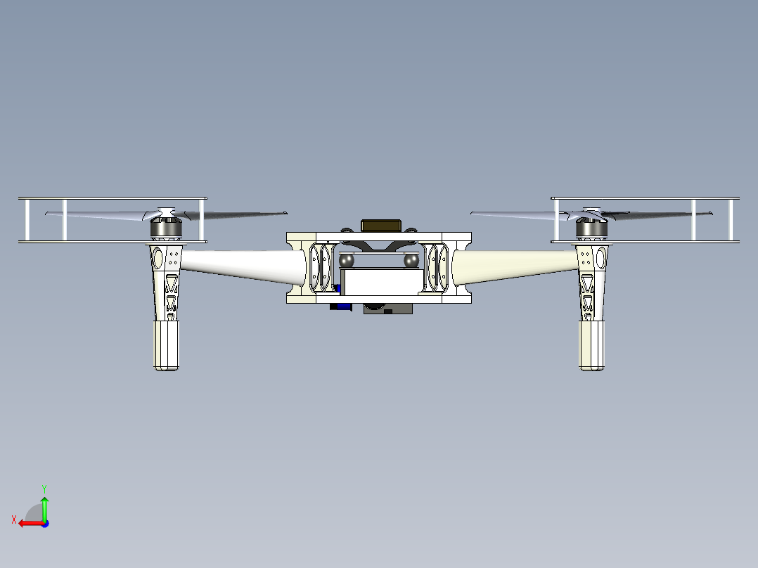 B3003296-半自主四轴飞行器无人机后视图