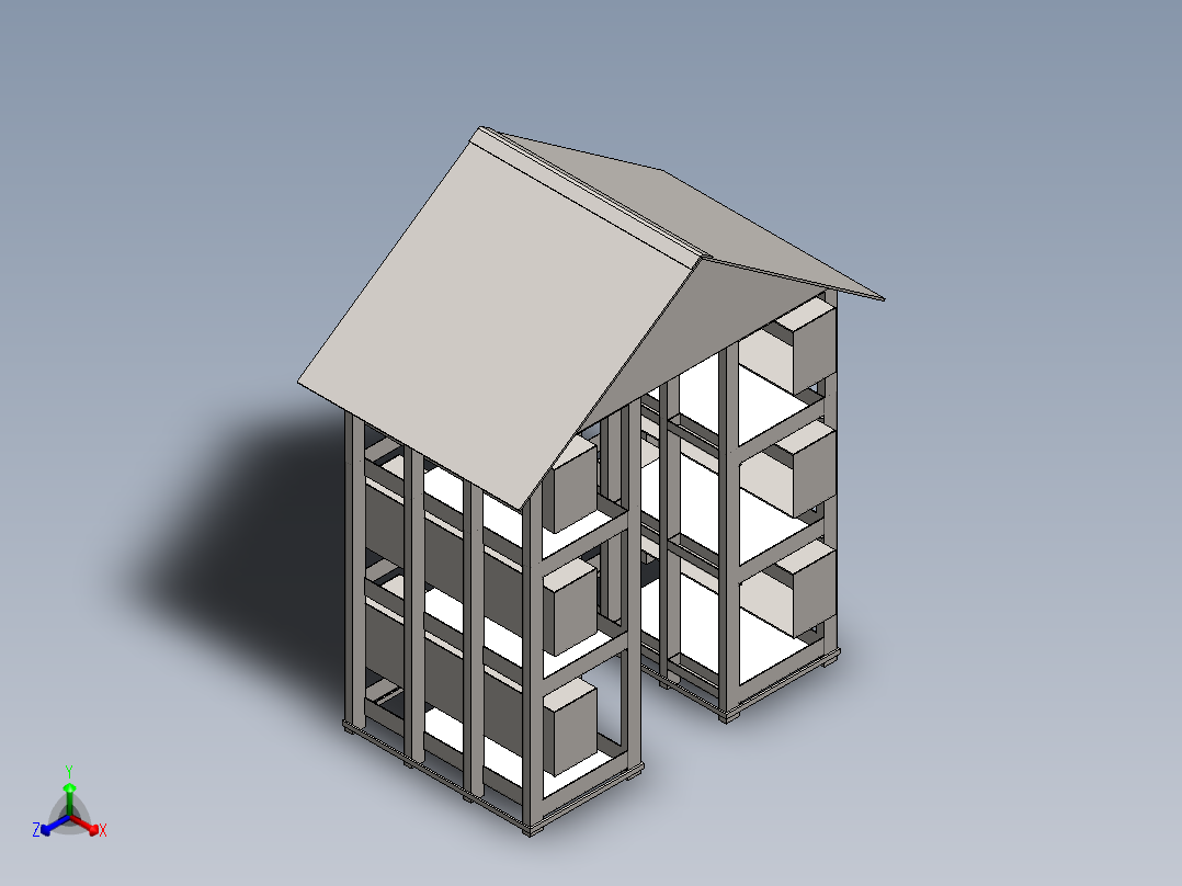 房子、建筑(132)正等轴测图