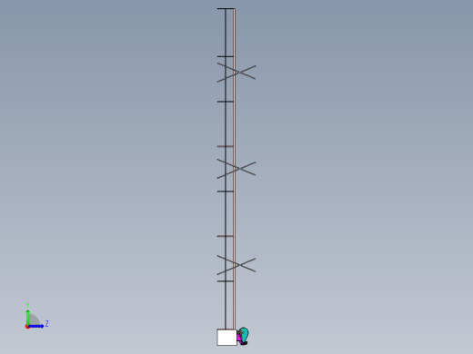 大功率自动冲压生产线设计左视缩略图