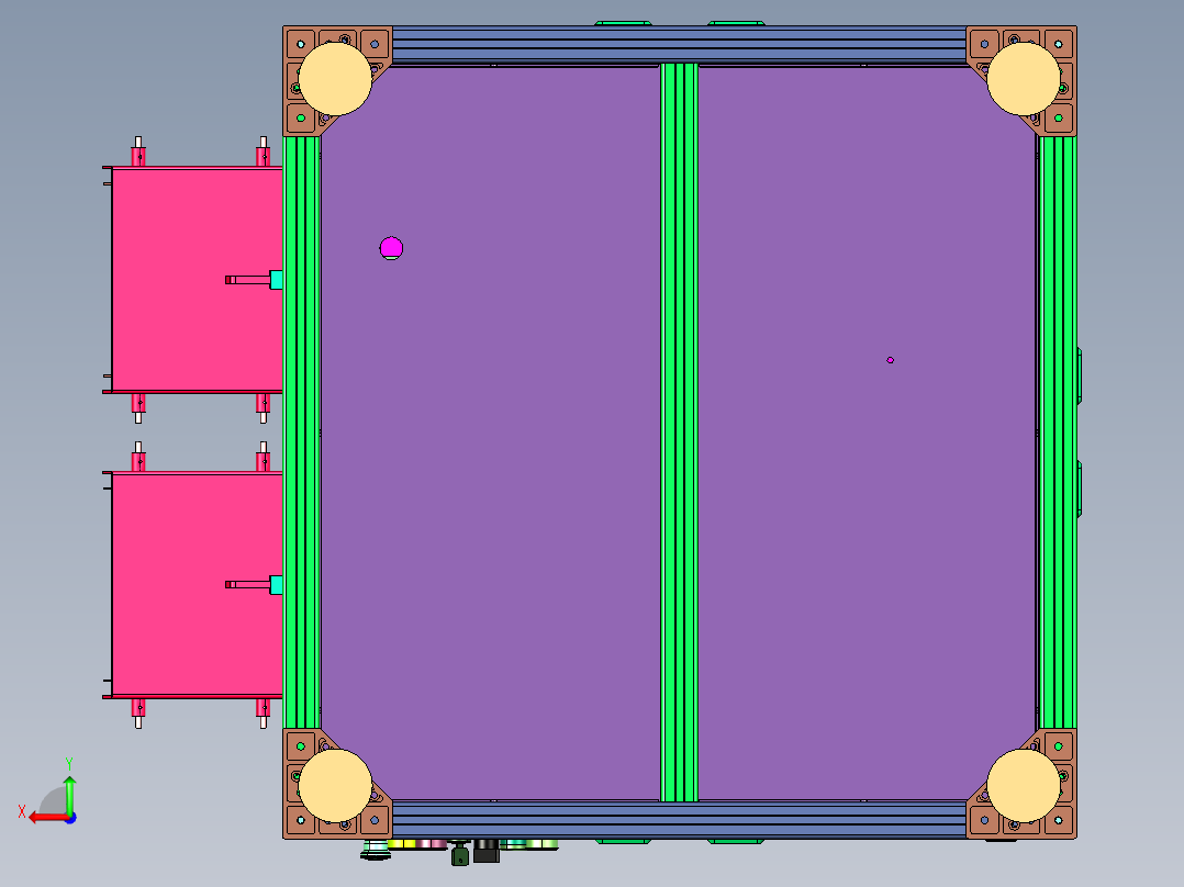 汽车拉杆球头在线测量装置后视图
