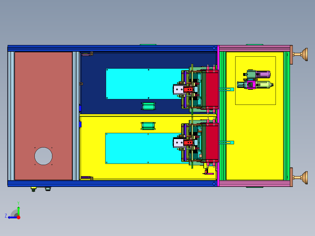 汽车拉杆球头在线测量装置右视图
