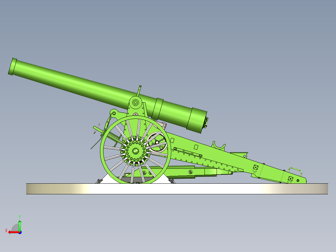 B3003781-野战炮后视图