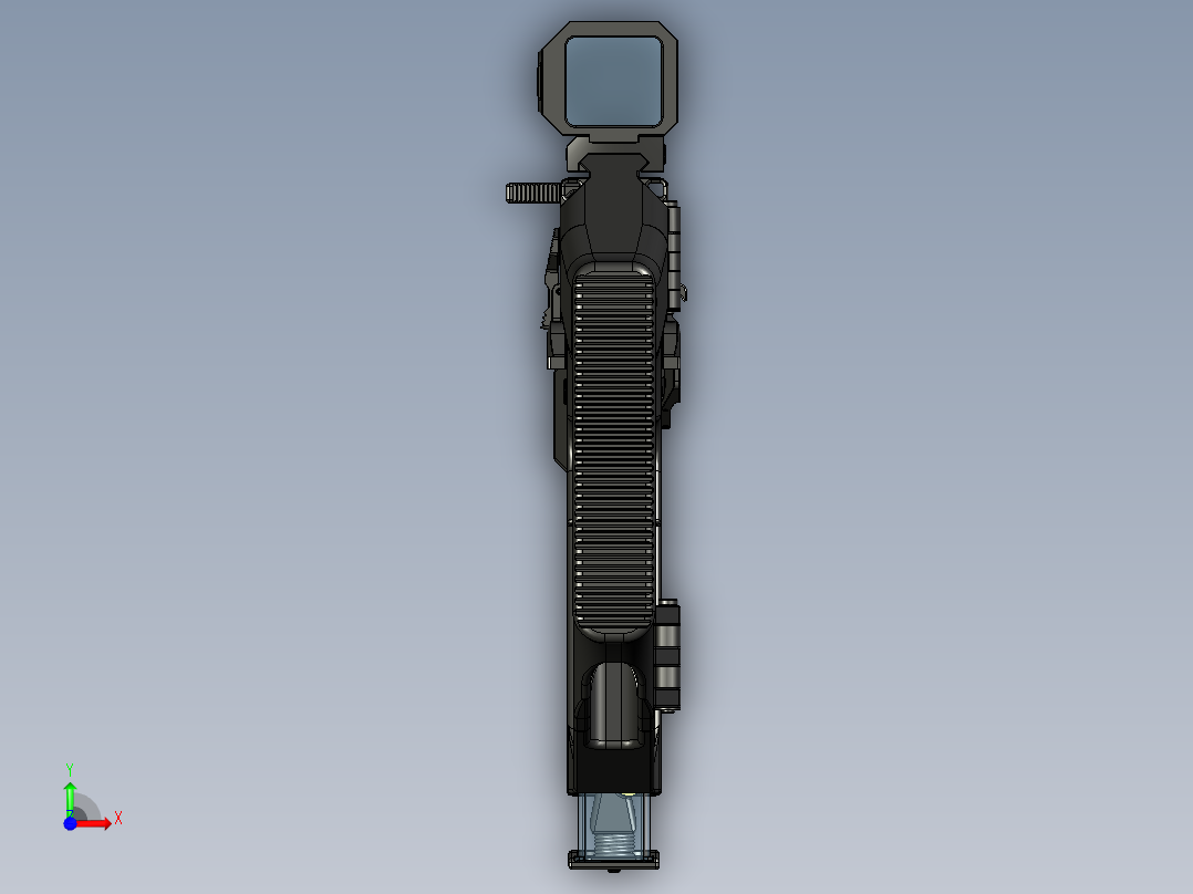 手枪左轮冲锋枪老式狙击步枪设计3D图纸WZ2022 pcc GLOCK vx STP前视图