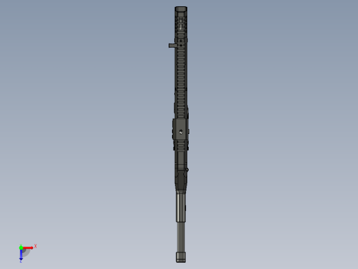 手枪左轮冲锋枪老式狙击步枪设计3D图纸WZ2022 pcc GLOCK vx STP俯视缩略图