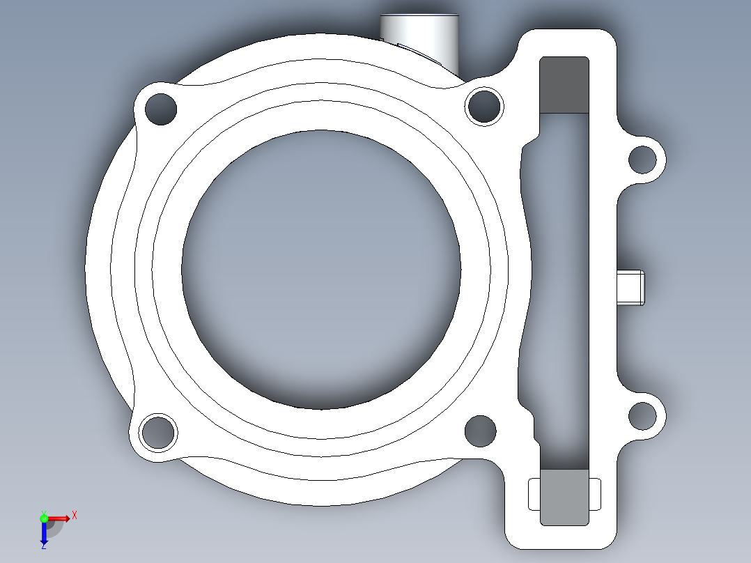 Satria FU 喷射_GSX 缸体主视图