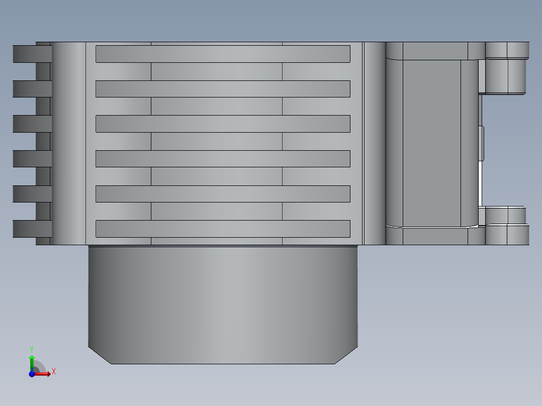 Satria FU 喷射_GSX 缸体前视图