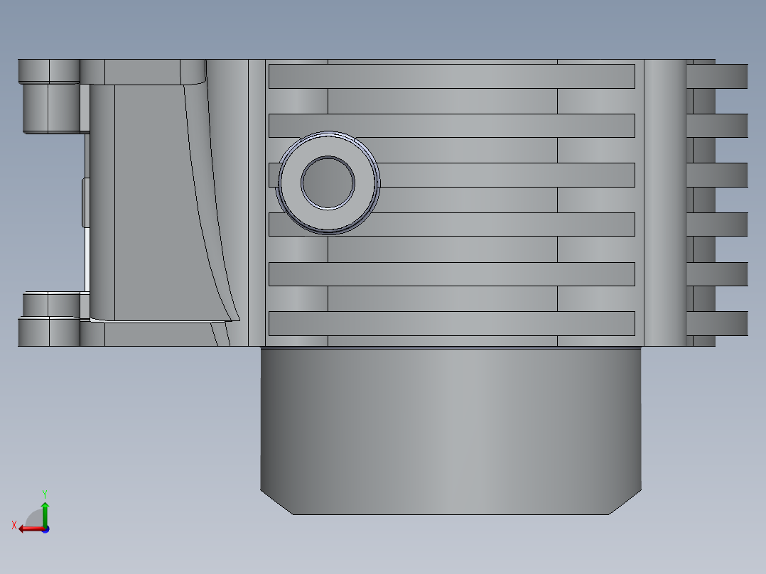 Satria FU 喷射_GSX 缸体后视图