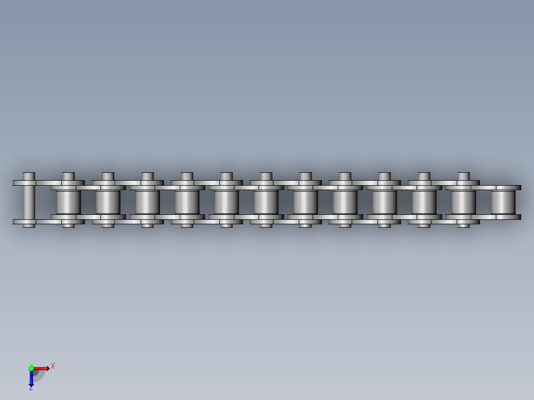 链条CHE40-12俯视图