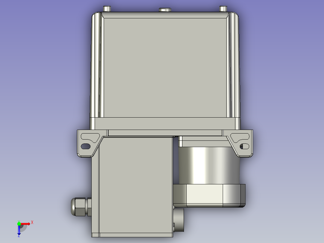 sakcYAG-A2-3L_ISHAN容积式电动黄油注油机俯视图