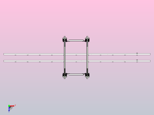 悬挂式输送机支撑结构俯视缩略图
