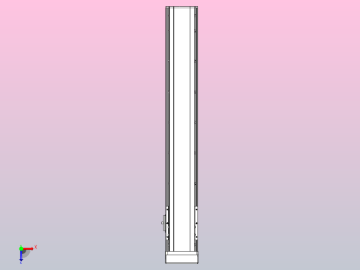 日规模组半封闭丝杆TPA-HNR-105D-1610C-L600-MP-C-P40-N3俯视缩略图