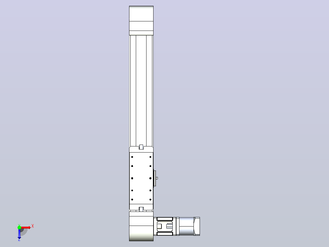 带式直线轴半闭式TPA-ONB-80-170-L350-DR-J60-N3俯视图