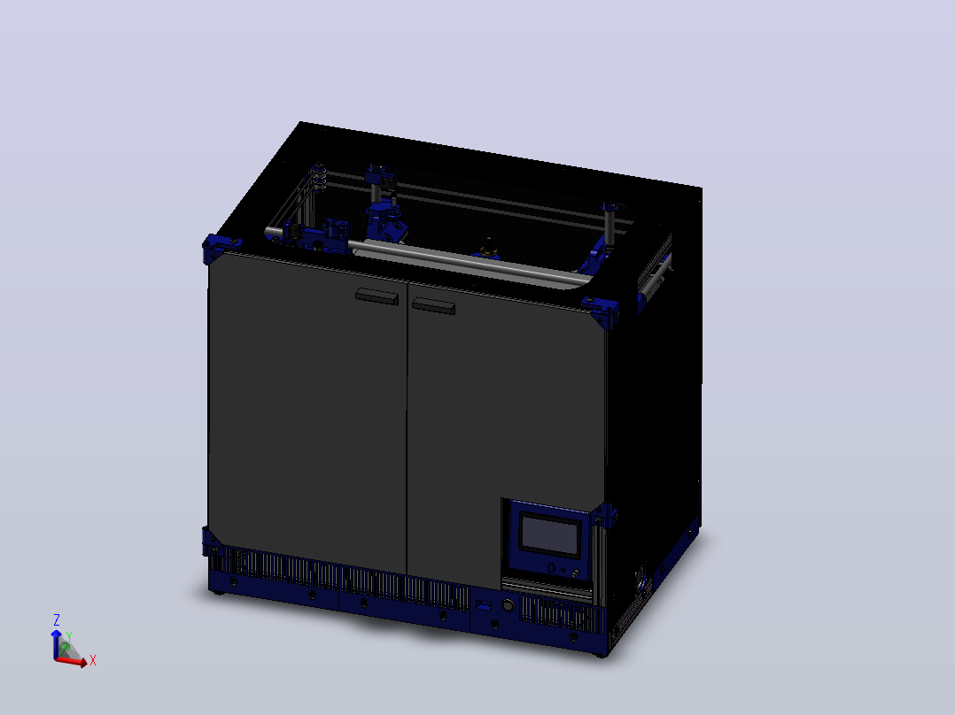 HyperCube BlueBeast 3D 打印机主视图