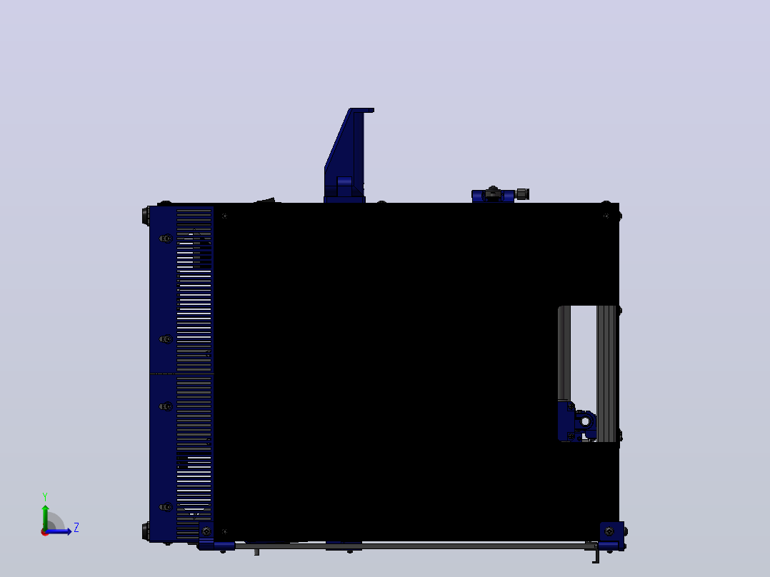 HyperCube BlueBeast 3D 打印机左视图