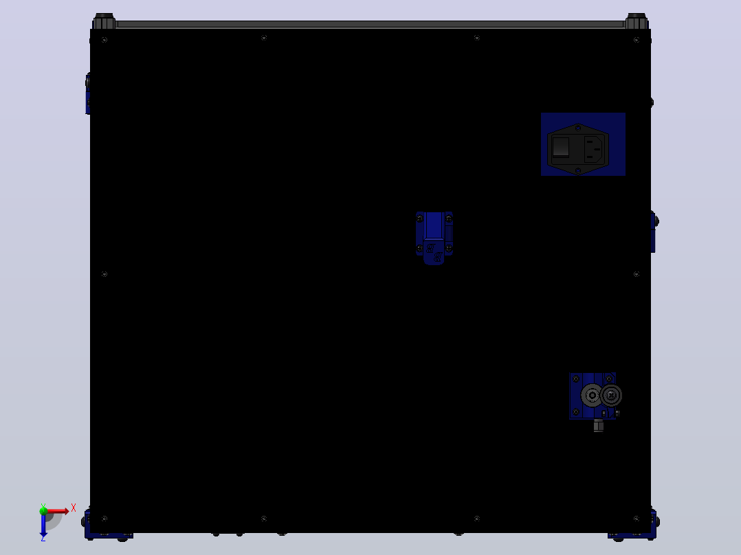 HyperCube BlueBeast 3D 打印机俯视图