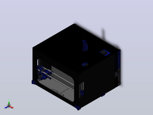 HyperCube BlueBeast 3D 打印机正等轴测缩略图