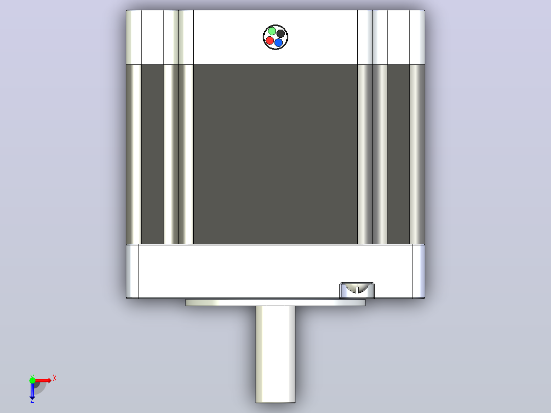 NEMA 24 24c 22c-400步进电机俯视图