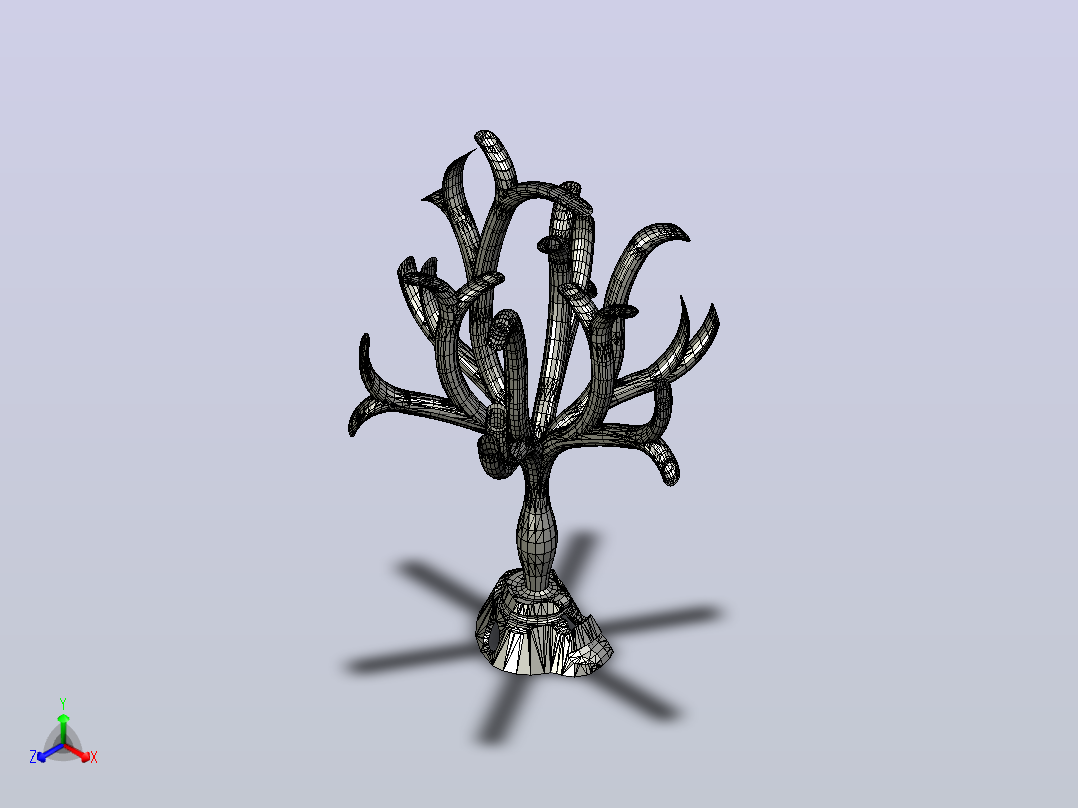 海洋生物鱼类tubular-seaweed主视图