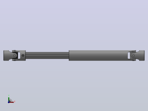 万向联轴器WSP6-PB-Y30-Y30-540／795WSP型可伸缩小型十字轴万向联轴器前视缩略图